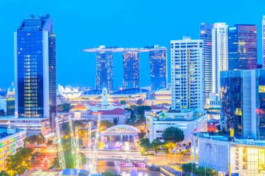 Singapur 'da gece vakti