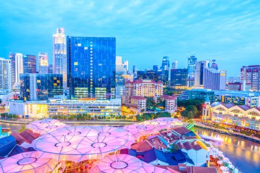 Singapur 'da gece vakti