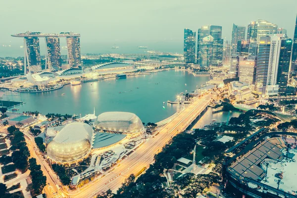 Singapore skyline stad — Stockfoto