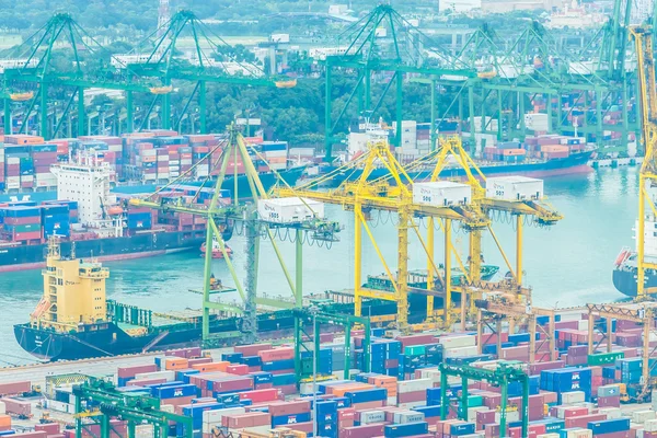 Singapore shipping port — Stock Photo, Image