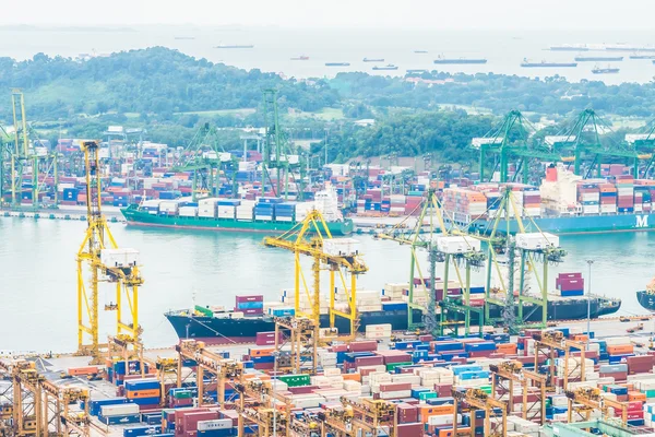 Singapore shipping port — Stock Photo, Image