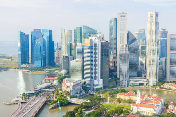 Singapur manzarası şehir — Stok fotoğraf