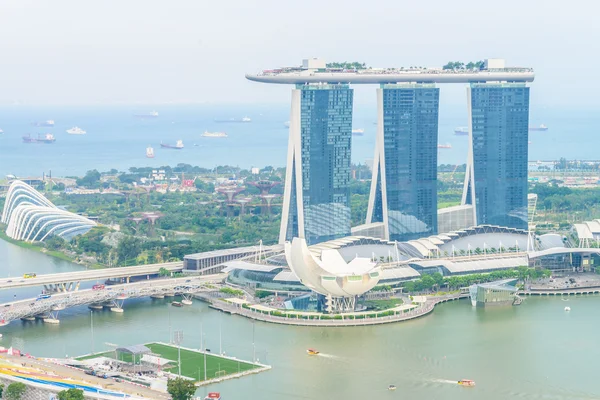 Krásné panoráma Singapuru — Stock fotografie