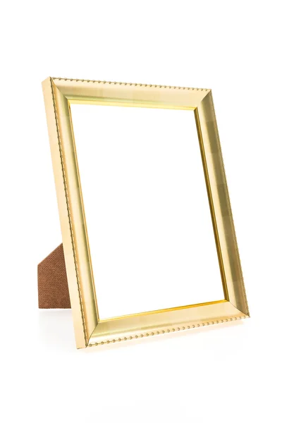 Blank Gold frame Stock Picture
