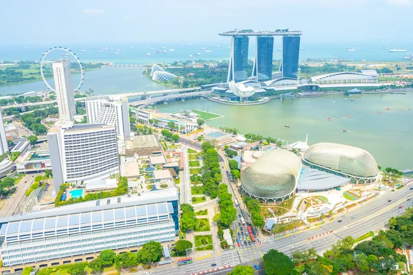 Beau paysage urbain de Singapour — Photo