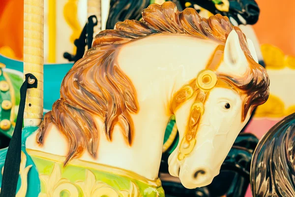 Carousel horse in the park — Stock Photo, Image