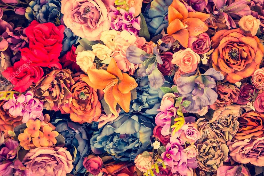 Beautiful Vintage flowers Stock Photo by ©mrsiraphol 81317178