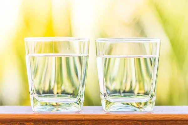 Glasses of fresh water — Stock Photo, Image