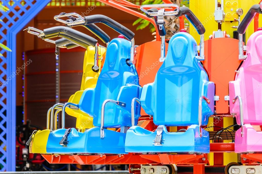 Empty chairs in Amusement park — Stock Photo © mrsiraphol #81328350