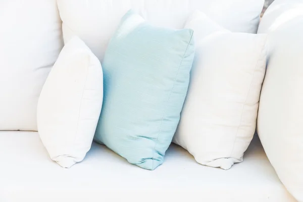 Pillows on sofa bed — Stock Photo, Image