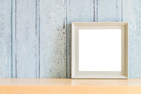 Antika ahşap boş fotoğraf çerçevesi