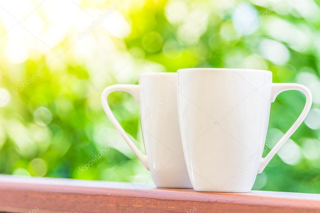 White coffee cups