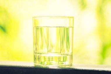 Su cam açık Manzaralı