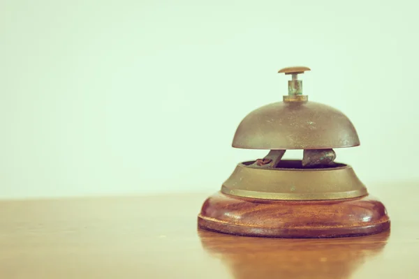 Service bell at hotel reception — Stock Photo, Image