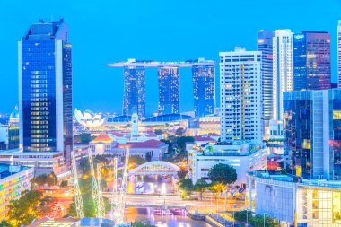 Singapur 'da gece vakti