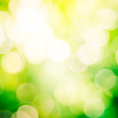 Yeşil bokeh arka plan