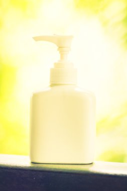 Losyon şişe açık Manzaralı