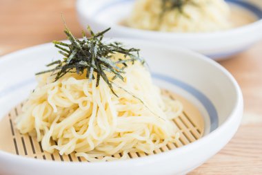 Soba noodle Japon gıda tarzı