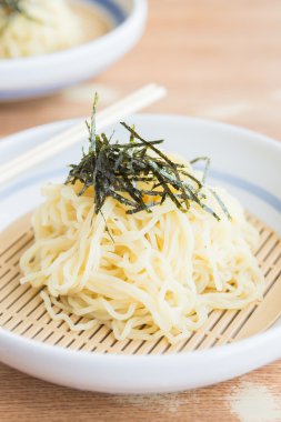 Soba noodle Japon gıda tarzı