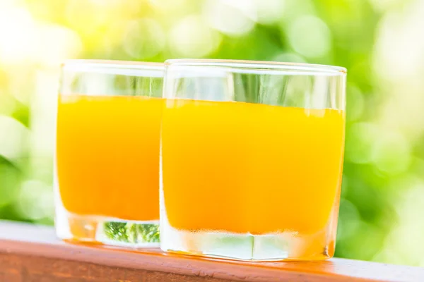 Orange juice glasses — Stock Photo, Image