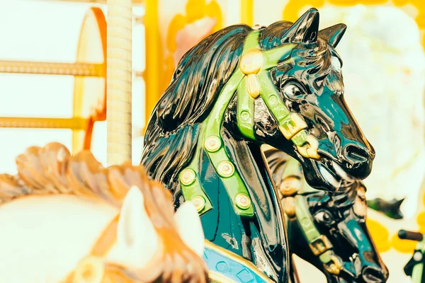 Carousel horse in park — Stock Photo, Image