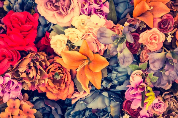 彩色的花朵背景 — 图库照片