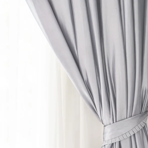 Curtain on window in room — Stock Photo, Image