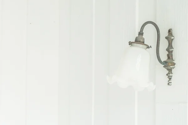 Vintage lantern on wall — Stock Photo, Image
