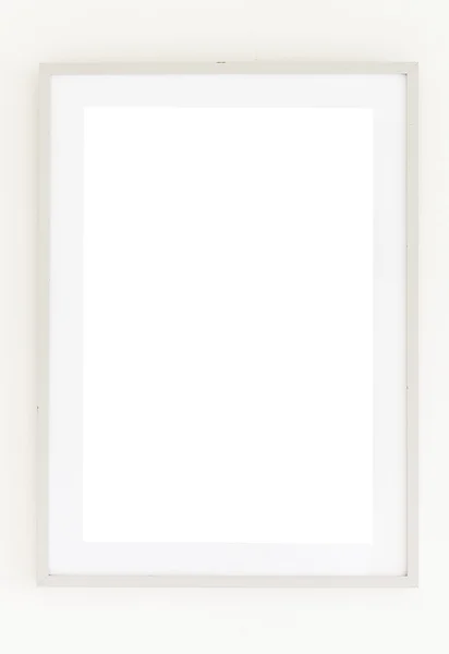 Рамка на белом фоне стены — стоковое фото