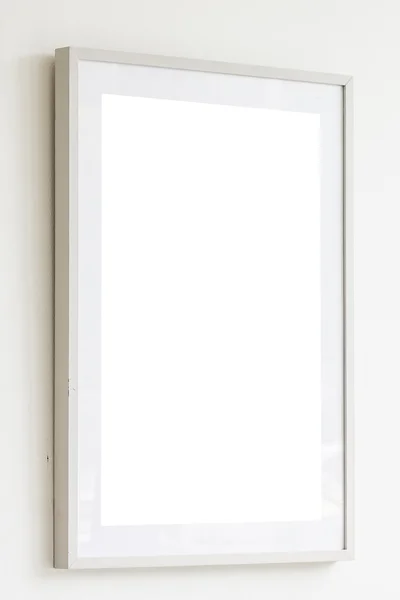 Rahmen auf weißem Wandhintergrund — Stockfoto