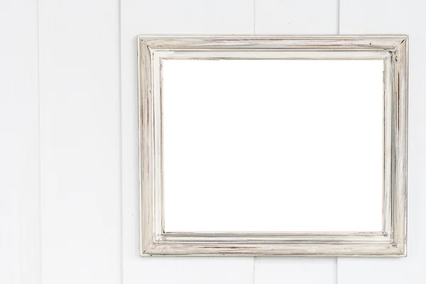 Frame on wood background — Stock Photo, Image