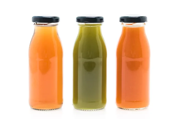 Owoców i warzyw sok butelek — Zdjęcie stockowe