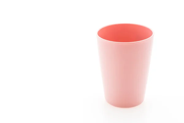 Vaaleanpunainen muovilasi — kuvapankkivalokuva