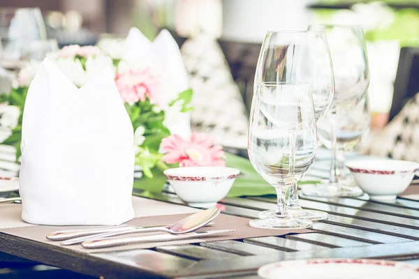 Conjunto de jantar de mesa — Fotografia de Stock