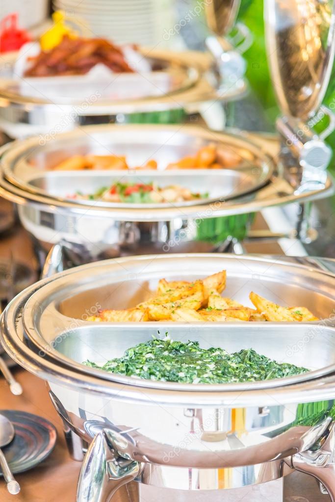 Catering buffet in restaurant
