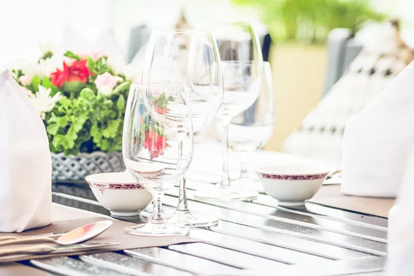 Mesa de comedor conjunto — Foto de Stock