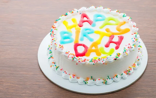 Feliz bolo de aniversário — Fotografia de Stock