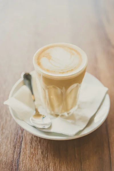 Heißer Latte-Kaffee — Stockfoto