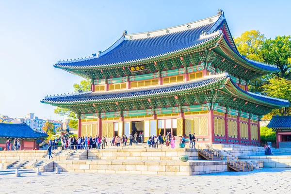 Architektura v Changdeokgung palácový — Stock fotografie