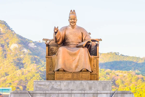 Estátua do Rei Sejong — Fotografia de Stock