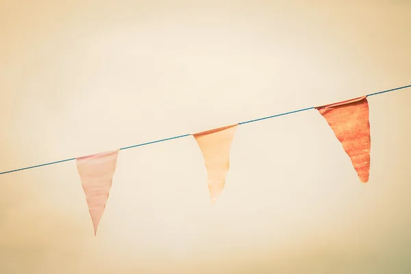 Banderas de color en el cielo — Foto de Stock