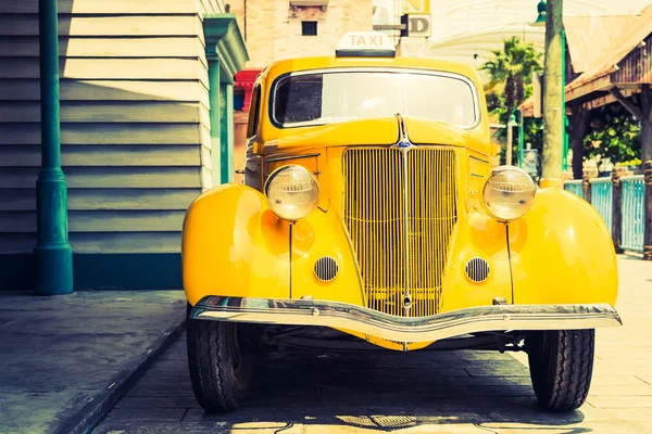 Fényszóró lámpa vintage klasszikus autó — Stock Fotó