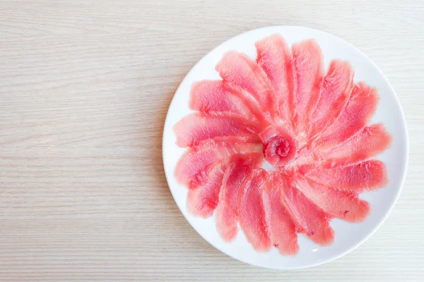 Raw fresh tuna sashimi — Stock Photo, Image