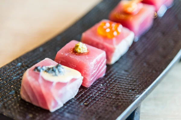 Sashimi di tonno fresco crudo — Foto Stock