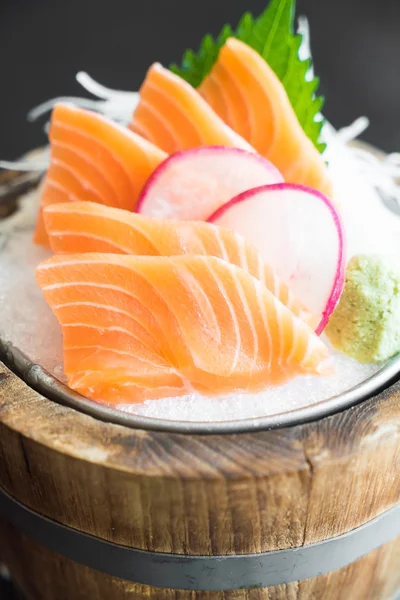 Salmón fresco crudo sashimi —  Fotos de Stock