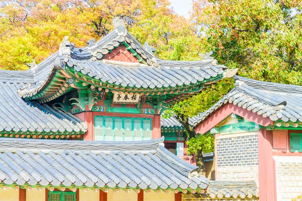 Αρχιτεκτονική στο παλάτι του Changdeokgung — Φωτογραφία Αρχείου