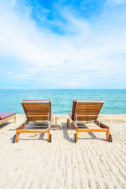güzel tropikal plaj sandalye