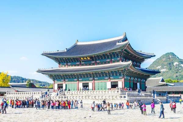 Gyeongbokgung Sarayı 'nın güzel mimarisi.
