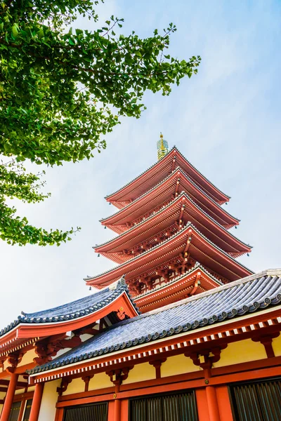Красивая архитектура в храме Сенсодзи — стоковое фото