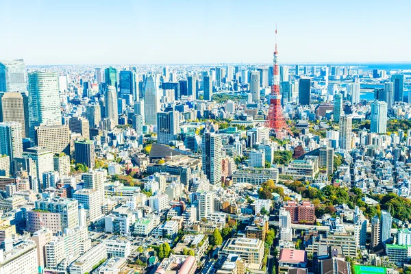 Tokyo stadsbilden skyline — Stockfoto